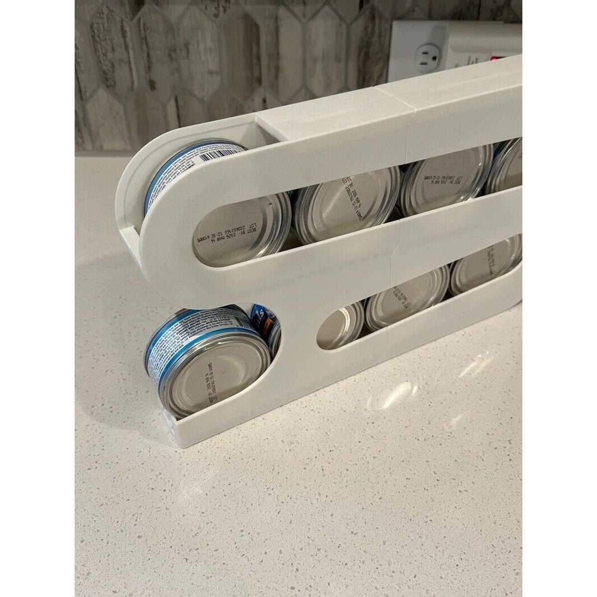 Cat Food Can Dispenser, 5.5oz cans, holds 8 cans