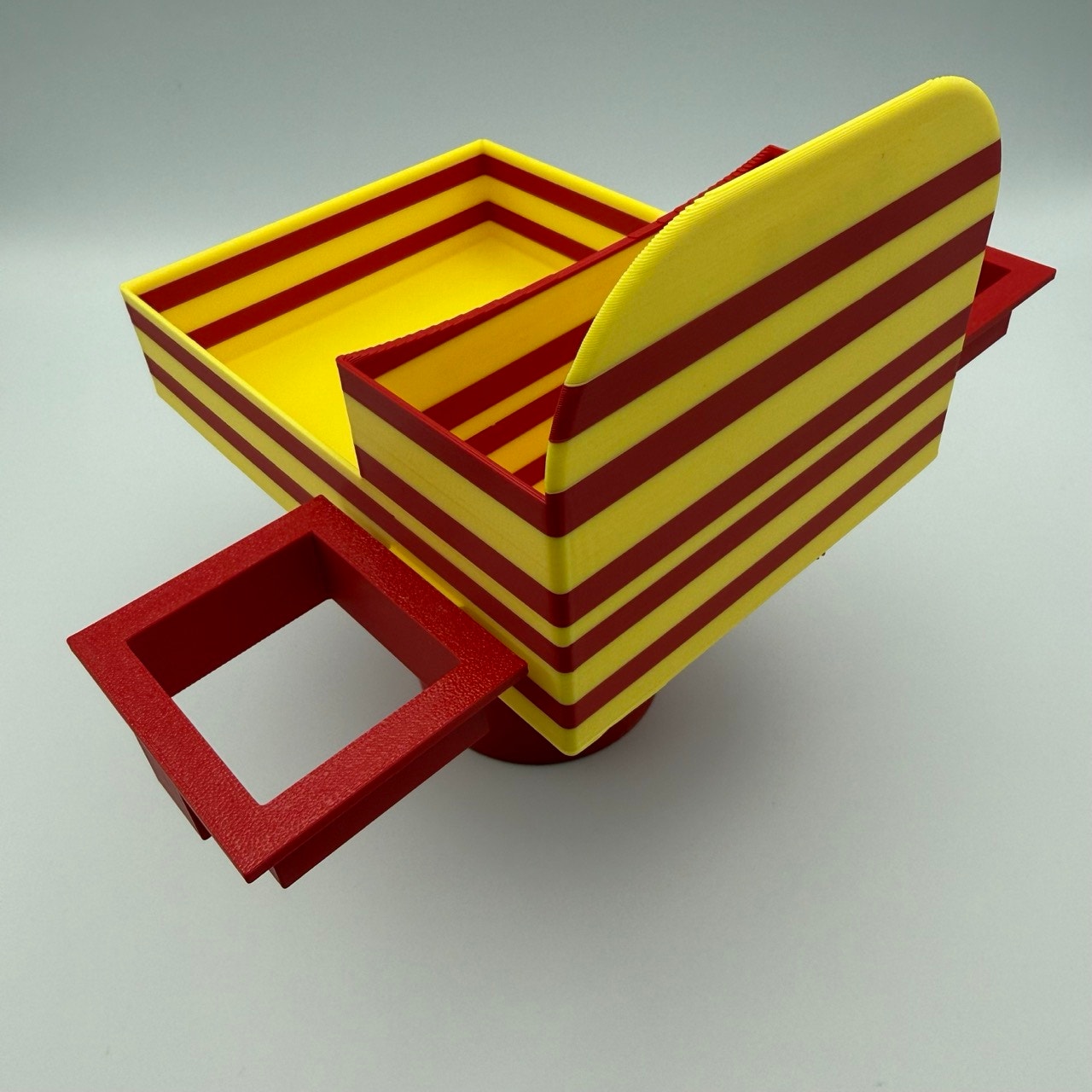 Universal Car Fast Food Tray - Cup Holder with Fry & Sauce Compartments